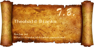 Theobald Bianka névjegykártya